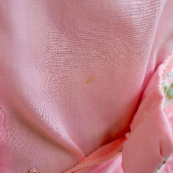 vtg 50s JEANETTES SOUTHWEST Pink Full Pleated Skirt & Top Set Swing Rockabilly 8 - Picture 12 of 15